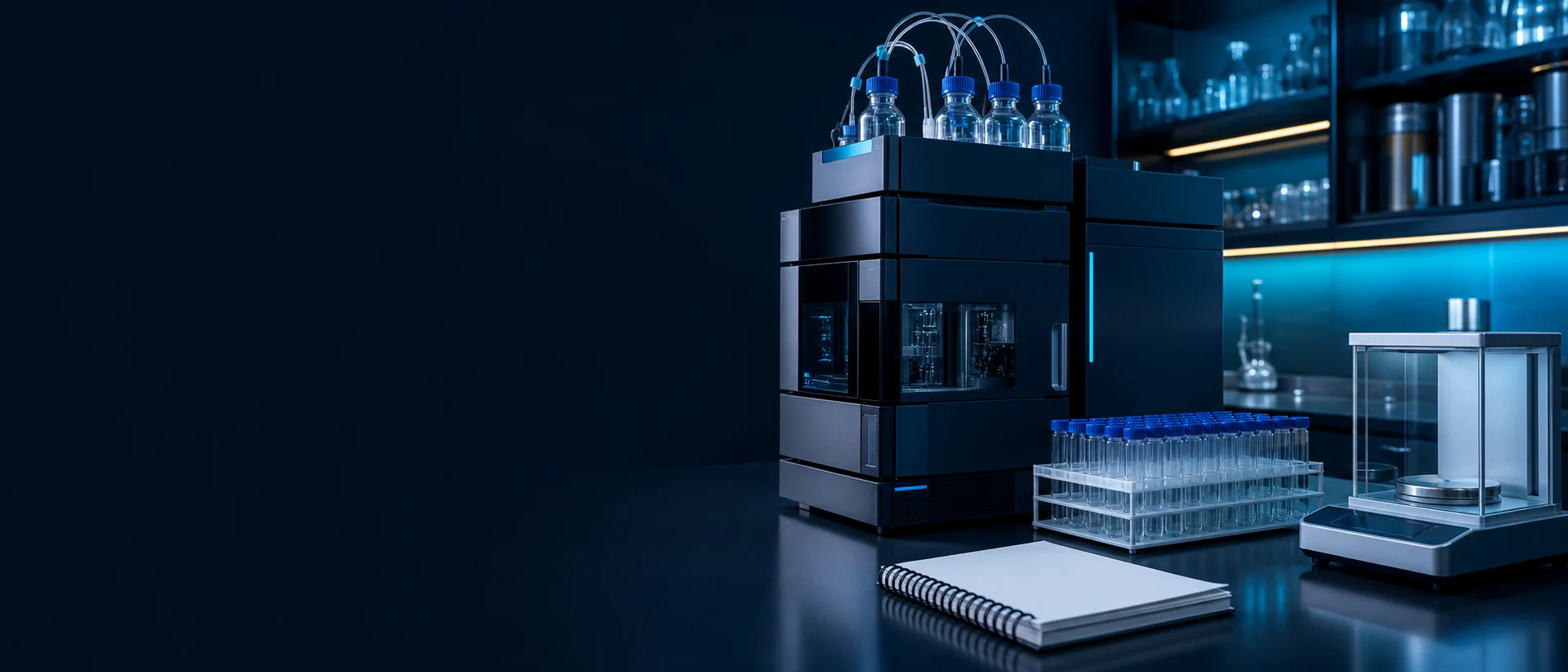 Chromatography equipment and quality-control sample rack