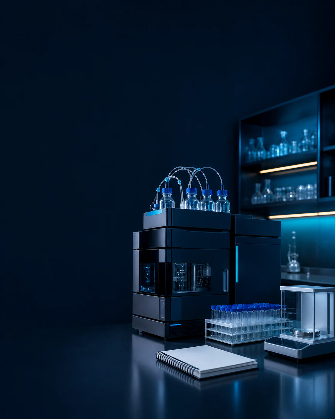 Chromatography equipment and quality-control sample rack
